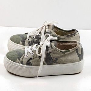 Steve Madden Platform Sneakers Emmi Camo Size 7